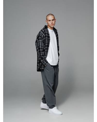 Брюки джоггеры шерстяные Graphite Light мужские