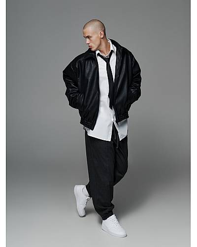 Брюки джоггеры шерстяные Graphite Dark мужские