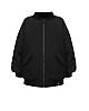 Бомбер oversize чорний basic