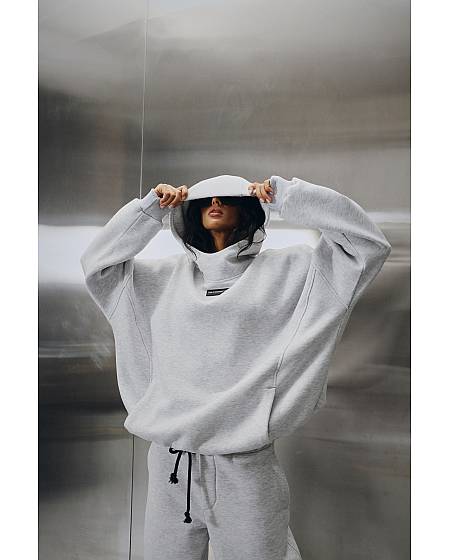 Set Platinum [HIGH NECK HOODIE / RELAXED fit WIDE joggers]