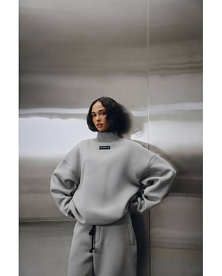 Set Titanium [High NECK SWEATSHIRT / REGULAR fit joggers]