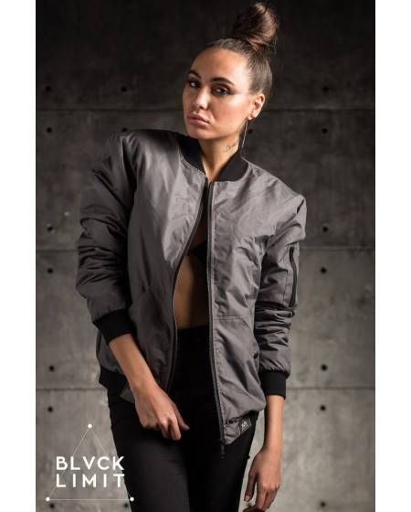 Бомбер жіночий Street сірий
