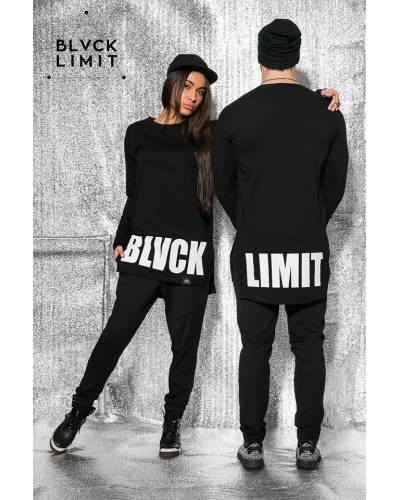 Футболка жіноча з принтом BLVCK LIMIT чорна