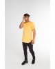 T-shirt man's basic with a round bottom yellow