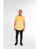 T-shirt man's basic with a round bottom yellow