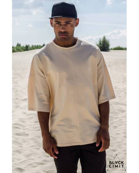 Футболка чоловіча oversize бежева