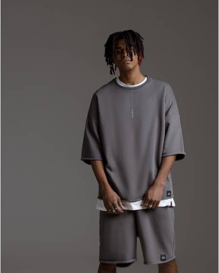 T-shirt oversize GENESIS lava gray