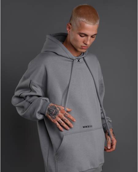 SYMBIOSIS men's hoody warm gray