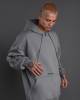 Худи мужское SYMBIOSIS теплое серое
