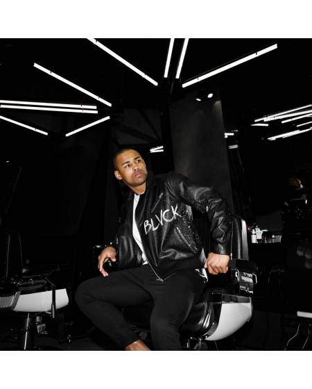 Косуха мужская графити handmade черная