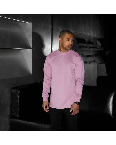 Лонгслив чоловічий Oversize бузковий