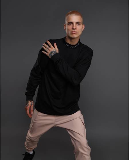 Longsleeve men's embroidery LUXE COPY black