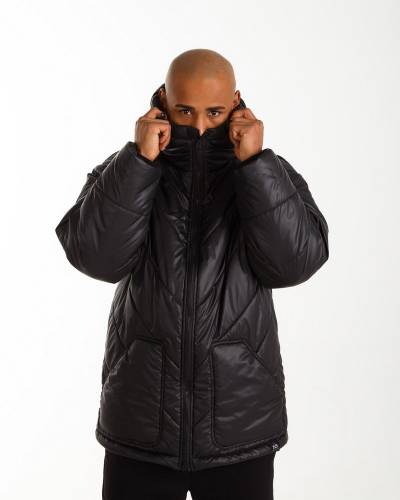 Пуховик OVERSIZE мужской черный