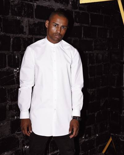 Рубашка мужская без воротника белая