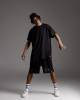 Shorts black oversize black print