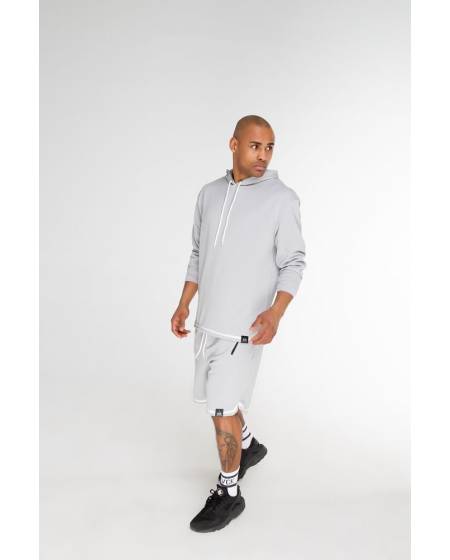 Men's structural shorts with gray stripe below