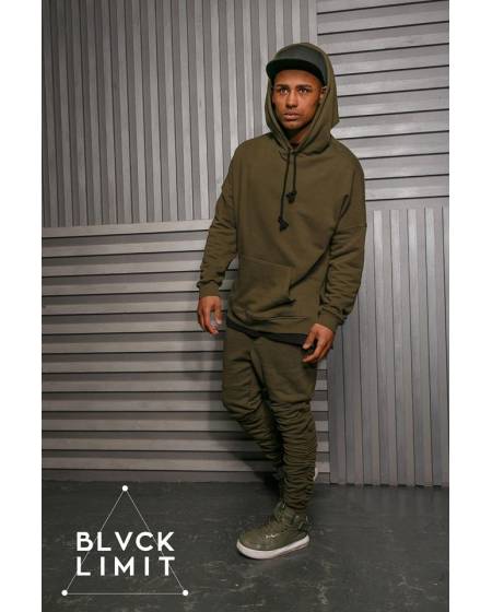 Штани чоловічі спортивыные зі складанням зелені