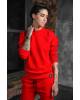 Світшоти жіночий OVERSIZE на флісі червоний