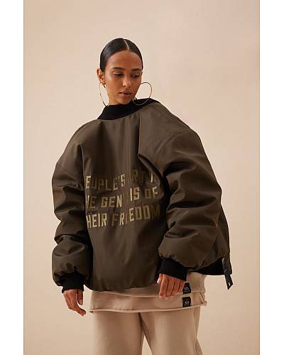 Бомбер GROUNDED Khaki жіночий