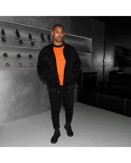 Бомбер мужской Oversize черный