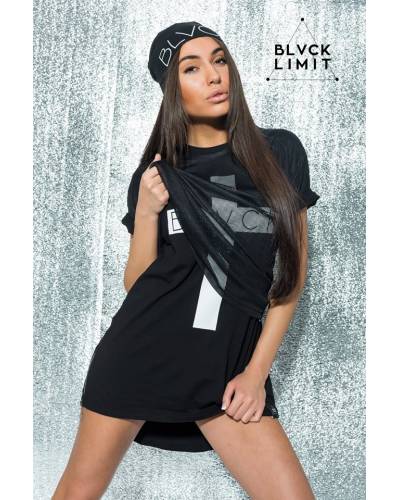 T-shirt women's black print CROSS