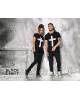 T-shirt women's black print CROSS