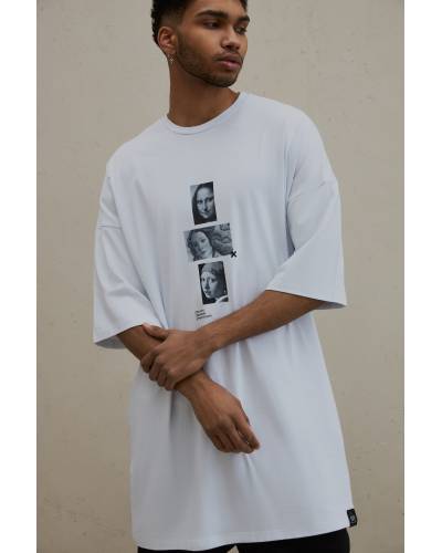 Футболка мужская Extra long FEMMES white