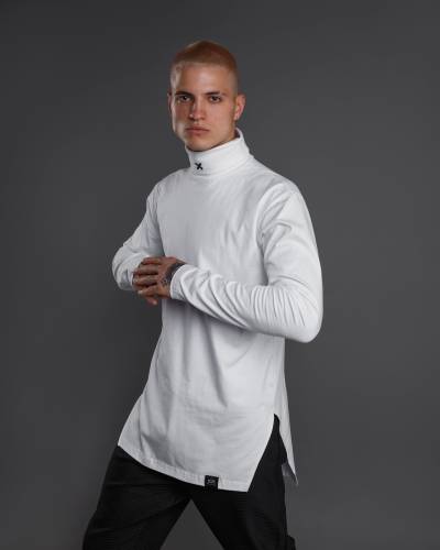 Гольф чоловічий з вишивкою Х білий