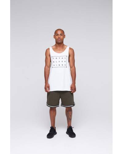 Майка мужская Total blvck vibes белая