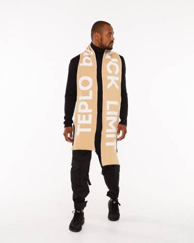 Шарф принт TEPLO by BLVCK LIMIT - бежевый