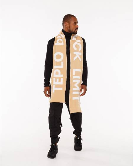 Шарф принт TEPLO by BLVCK LIMIT - бежевый