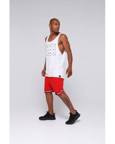 Шорты мужские с полоской внизу красные