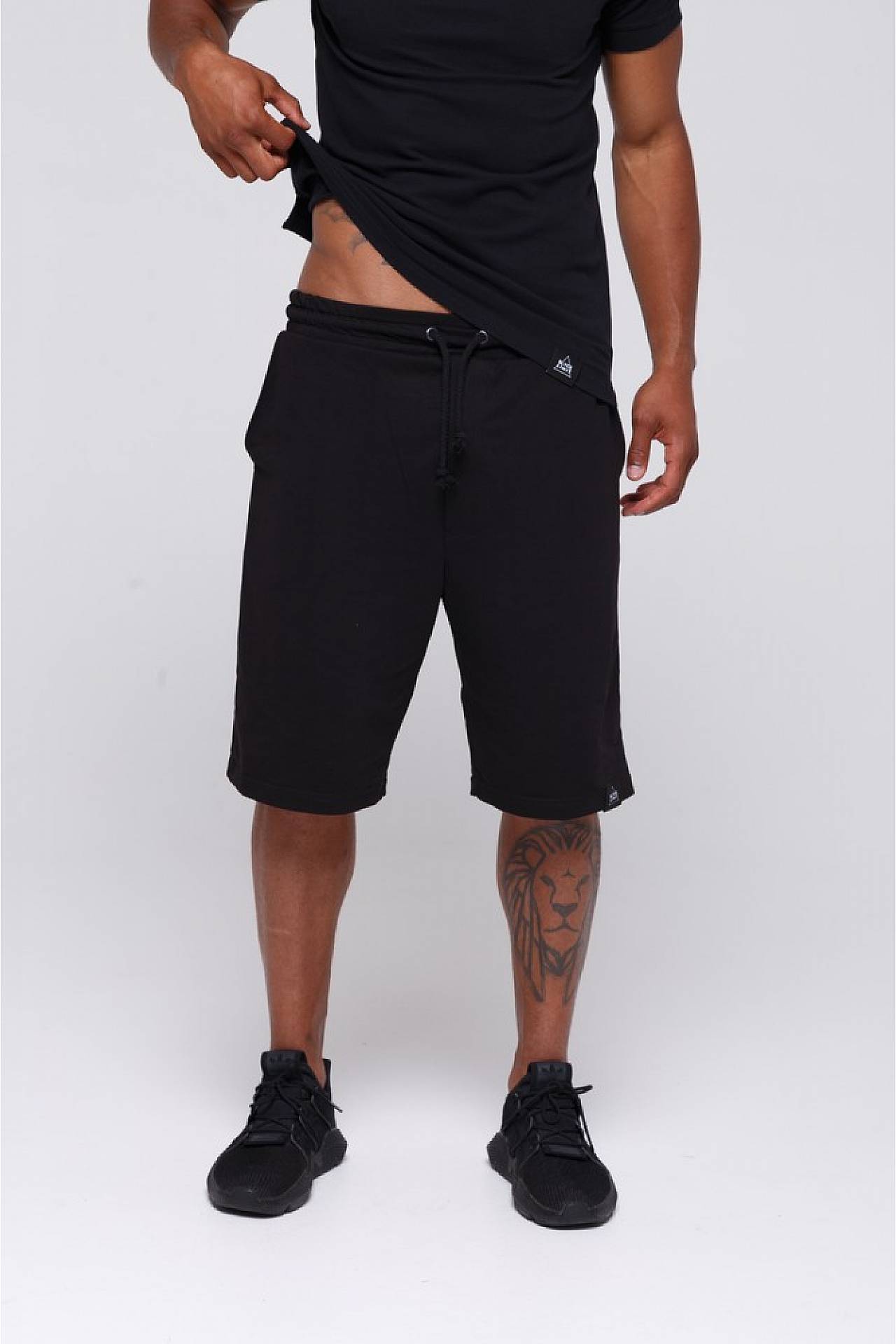 Шорты мужские трикотажные черные