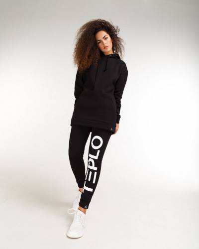 Штаны женские принт TEPLO черные