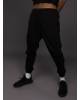Men's black jogger pants with patch pockets