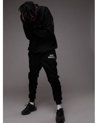 Штаны мужские OVERSIZE с вышивкой est. MMXIII черные