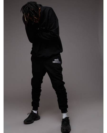 Штаны мужские OVERSIZE с вышивкой est. MMXIII черные