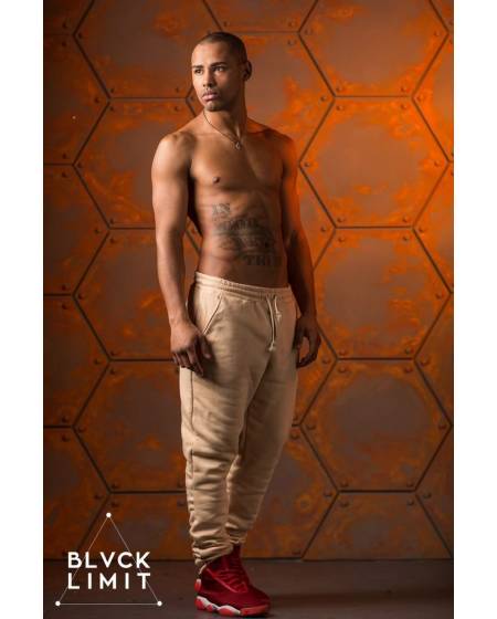 Штаны мужские спортивные утепленные бежевые