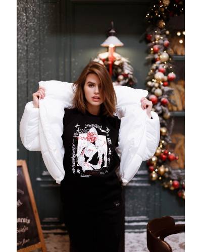 Світшоти жіночий принт Mona Lisa чорний