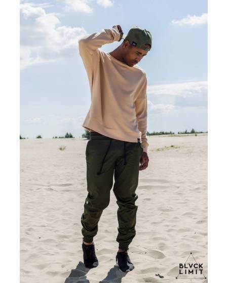 Світшот чоловічий oversize бежевий