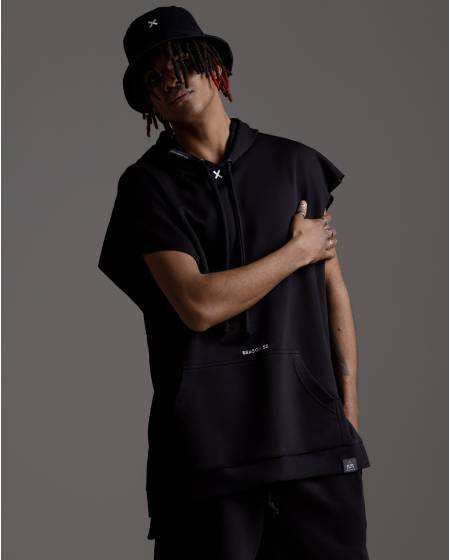 Sleeveless oversize GENESIS black