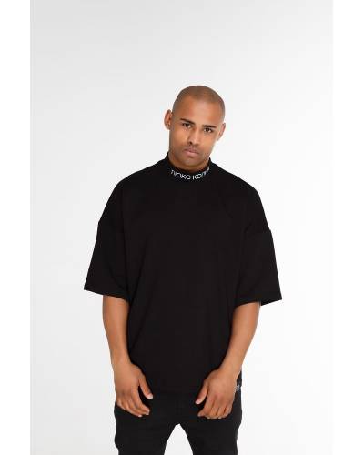 Футболка мужская OVERSIZE с вышивкой ЛЮКС КОПИЯ черная