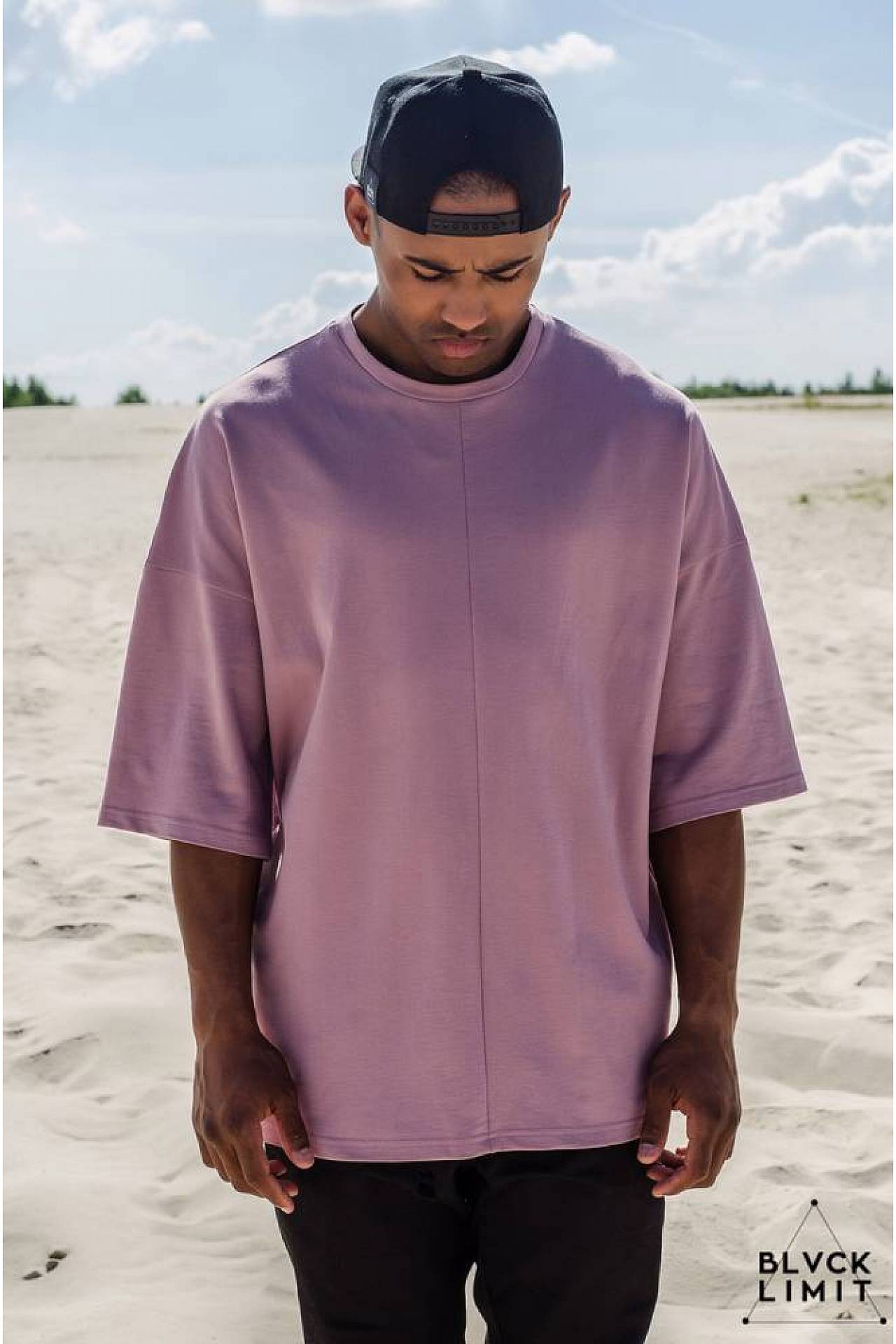 Футболка мужская oversize сирень — BLVCK LIMIT купить в