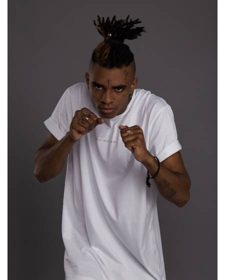 Футболка чоловіча з принтом MINIMALISM біла