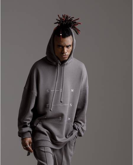 Oversize hoodie GENESIS lava gray