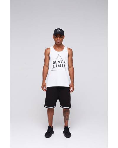 Майка принт логотип - белая