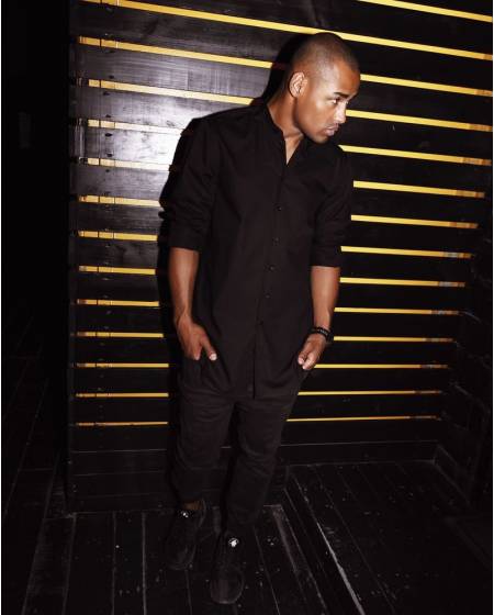 Рубашка мужская без воротника чёрная