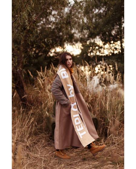 Women's scarf print CHAIN by BLVCK LIMIT - beige