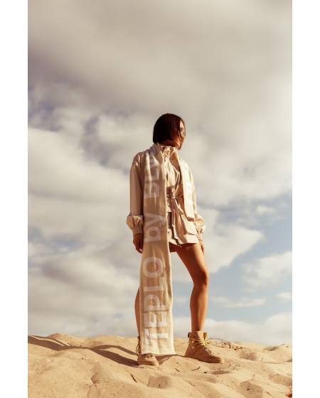 TEPLO by BL Print Scarf - Light/Beige