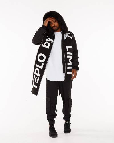 Шарф принт TEPLO by BLVCK LIMIT - черный